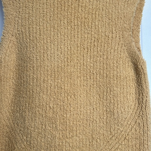 Zara Chenille Back Open Knit Sweater Vest High Neck Mustard. Size Small.‎ - Picture 6 of 12